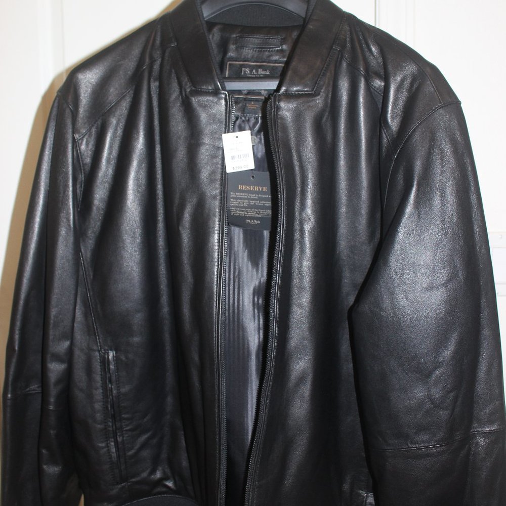 Genuine Leather Jacket JosABank Large (black)